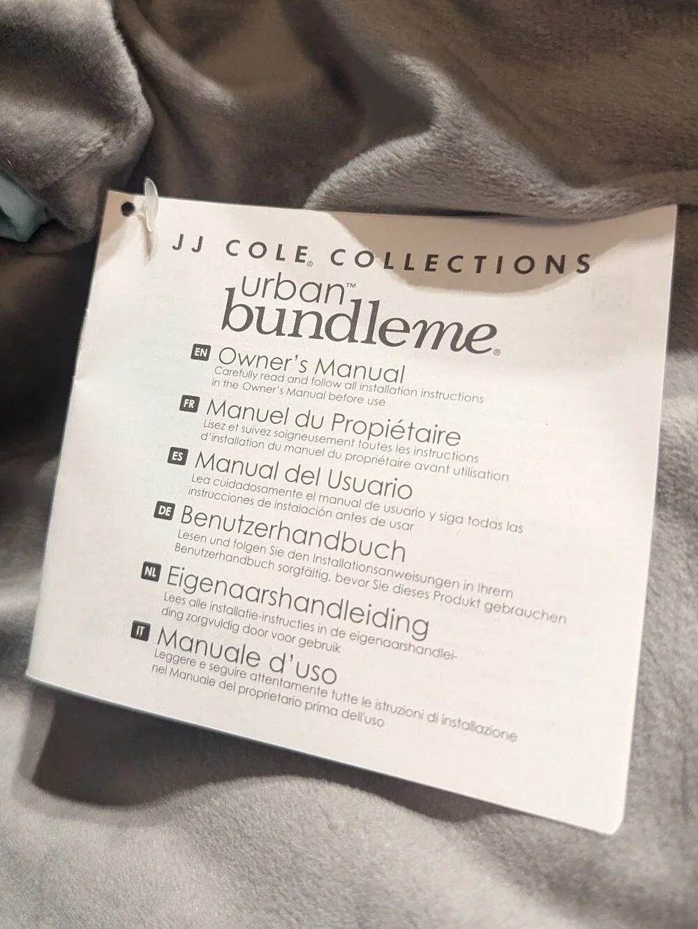 JJ Cole Collections Urban Bundleme Cozy Infant Car Seat Cover Winter NWT Teal